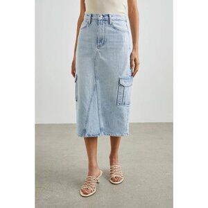 RAILS Highland Cargo Riviera Denim Midi Skirt Size 25 NEW NWT